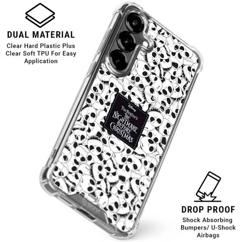 Disney The Nightmare Before Christmas Jack Skellington Pattern Galaxy S26 Plus Clear Case