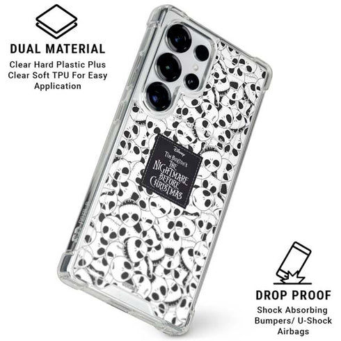 Disney The Nightmare Before Christmas Jack Skellington Pattern Galaxy S26 Ultra Clear Case
