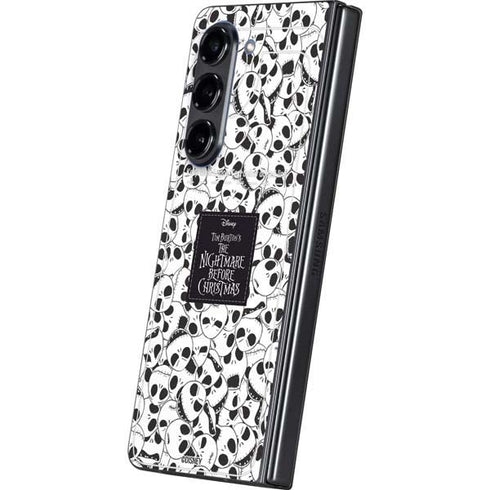 Disney The Nightmare Before Christmas Jack Skellington Pattern Galaxy Z Fold5 5G Skin