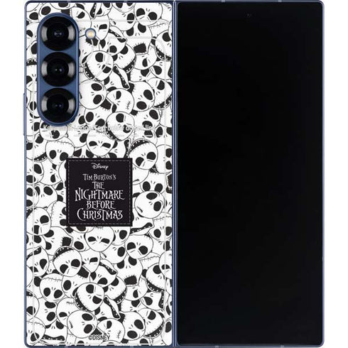 Disney The Nightmare Before Christmas Jack Skellington Pattern Galaxy Z Fold6 Skin