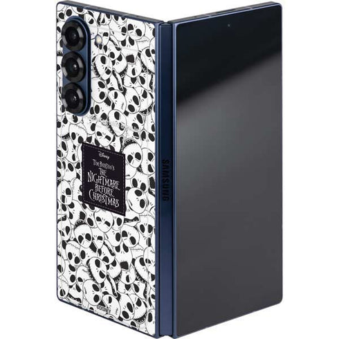 Disney The Nightmare Before Christmas Jack Skellington Pattern Galaxy Z Fold6 Skin