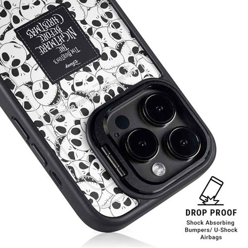 Disney The Nightmare Before Christmas Jack Skellington Pattern iPhone 14 Pro Kickstand Case