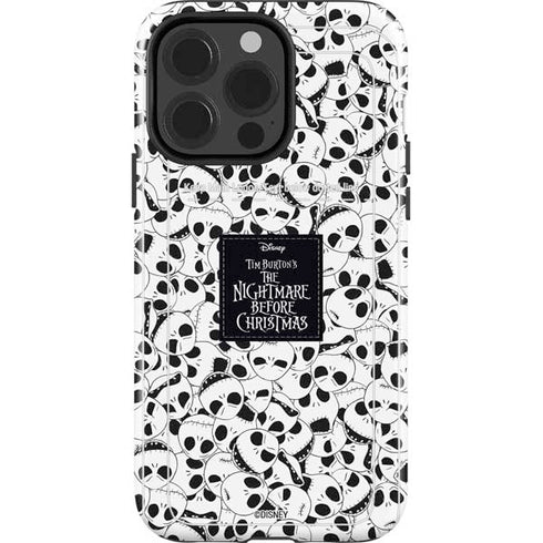 Disney The Nightmare Before Christmas Jack Skellington Pattern iPhone 15 Pro Impact Case