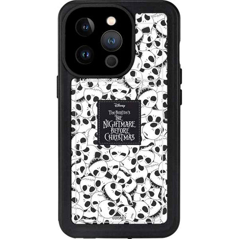 Disney The Nightmare Before Christmas Jack Skellington Pattern iPhone 15 Pro Waterproof Case