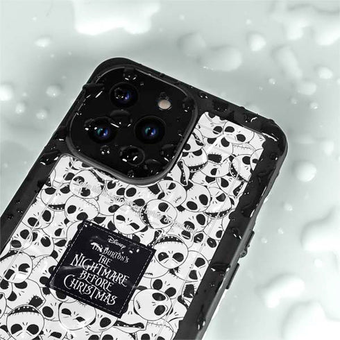 Disney The Nightmare Before Christmas Jack Skellington Pattern iPhone 15 Pro Waterproof Case