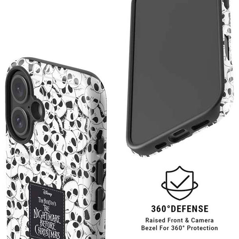Disney The Nightmare Before Christmas Jack Skellington Pattern iPhone 16 Magsafe Impact Case