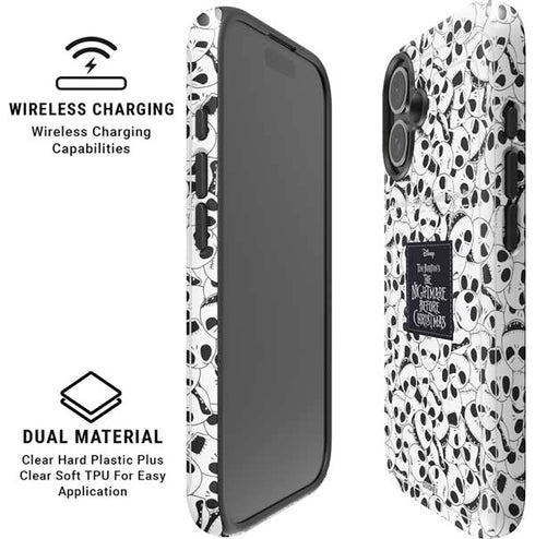 Disney The Nightmare Before Christmas Jack Skellington Pattern iPhone 16 Magsafe Impact Case