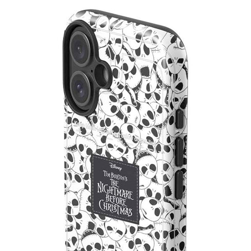 Disney The Nightmare Before Christmas Jack Skellington Pattern iPhone 16 Plus Impact Case