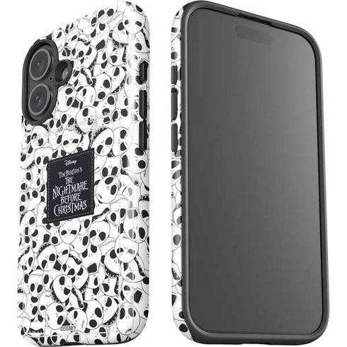 Disney The Nightmare Before Christmas Jack Skellington Pattern iPhone 16 Plus Impact Case