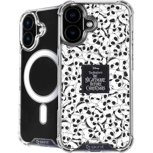 Disney The Nightmare Before Christmas Jack Skellington Pattern iPhone 16 Plus MagSafe Case