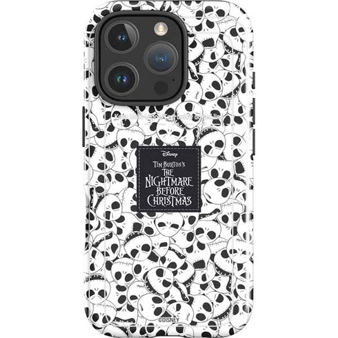 Disney The Nightmare Before Christmas Jack Skellington Pattern iPhone 16 Pro Impact Case