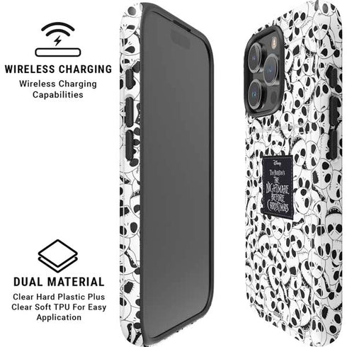 Disney The Nightmare Before Christmas Jack Skellington Pattern iPhone 16 Pro Magsafe Impact Case