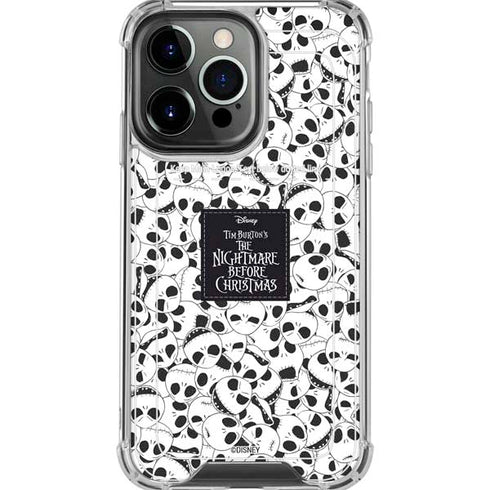 Disney The Nightmare Before Christmas Jack Skellington Pattern iPhone 16 Pro Max Clear Case