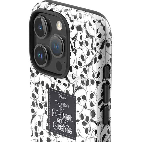 Disney The Nightmare Before Christmas Jack Skellington Pattern iPhone 16 Pro Max Impact Case