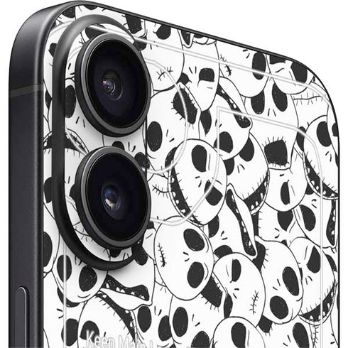 Disney The Nightmare Before Christmas Jack Skellington Pattern iPhone 16 Skin