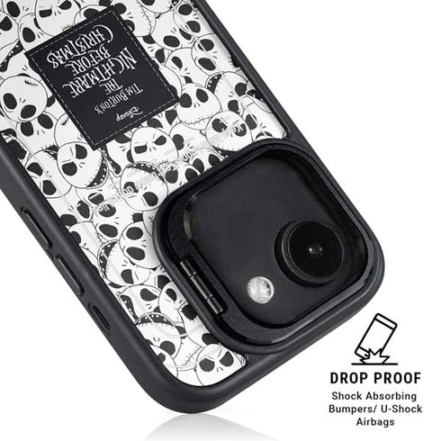 Disney The Nightmare Before Christmas Jack Skellington Pattern iPhone 16e Kickstand Case