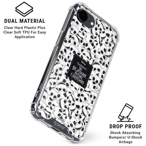 Disney The Nightmare Before Christmas Jack Skellington Pattern iPhone 16e Clear Case