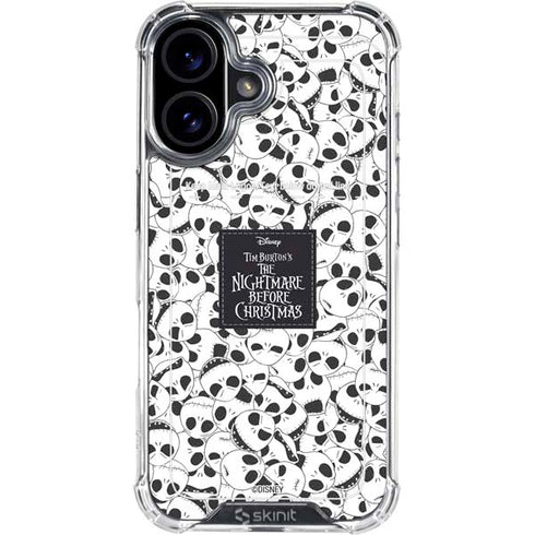 Disney The Nightmare Before Christmas Jack Skellington Pattern iPhone 17 Clear Case