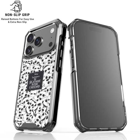 Disney The Nightmare Before Christmas Jack Skellington Pattern iPhone 18 Pro Clear Case
