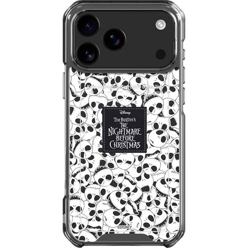 Disney The Nightmare Before Christmas Jack Skellington Pattern iPhone 18 Pro Max Clear Case