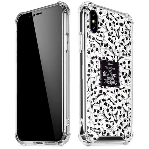 Disney The Nightmare Before Christmas Jack Skellington Pattern iPhone X/XS Clear Case