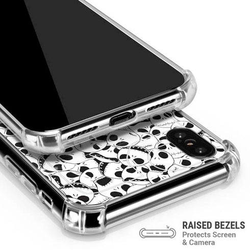 Disney The Nightmare Before Christmas Jack Skellington Pattern iPhone X/XS Clear Case