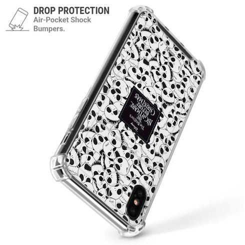 Disney The Nightmare Before Christmas Jack Skellington Pattern iPhone X/XS Clear Case