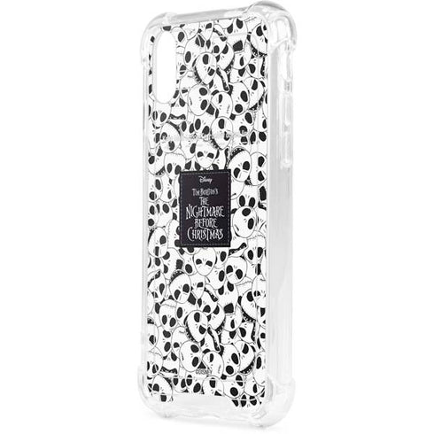 Disney The Nightmare Before Christmas Jack Skellington Pattern iPhone XS Clear Case