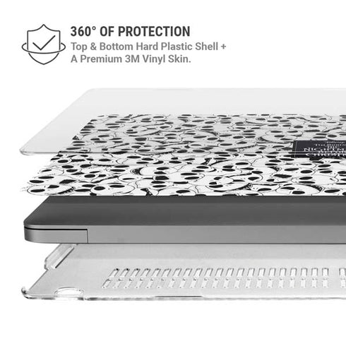 Disney The Nightmare Before Christmas Jack Skellington Pattern MacBook Pro 14in (2021-24) Case plus Skin