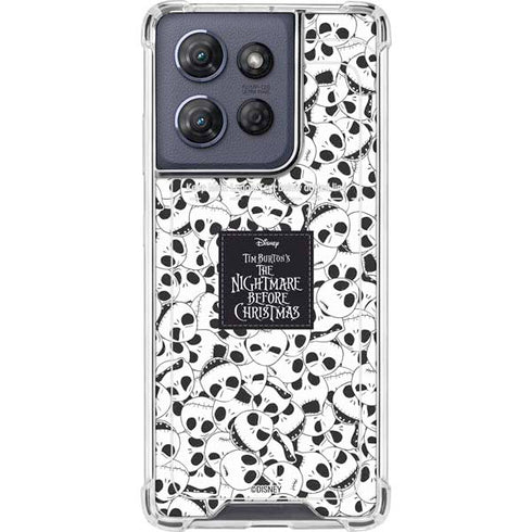 Disney The Nightmare Before Christmas Jack Skellington Pattern Moto G 5G (2025) Clear Case