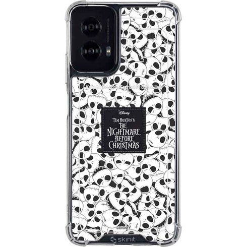 Disney The Nightmare Before Christmas Jack Skellington Pattern Moto G Power 5G (2024) Clear Case