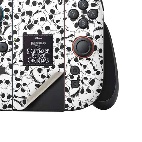 Disney The Nightmare Before Christmas Jack Skellington Pattern Nintendo Switch 2 (2025) Joy-Con Controller Skin
