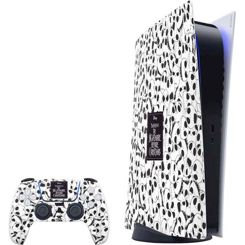 Disney The Nightmare Before Christmas Jack Skellington Pattern PlayStation PS5 Skins
