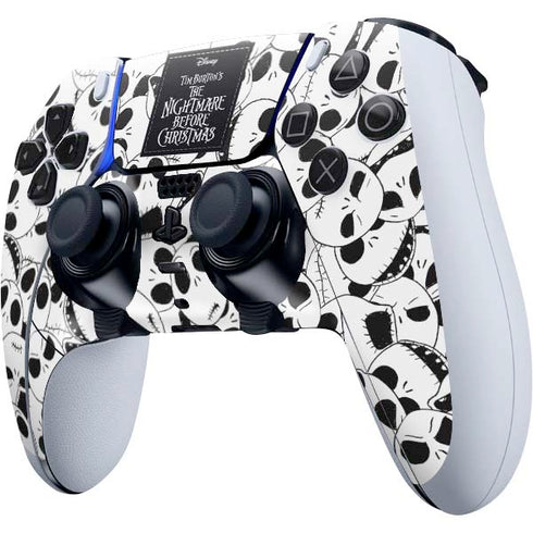 Disney The Nightmare Before Christmas Jack Skellington Pattern PS5 DualSense Edge Pro Controller Skin