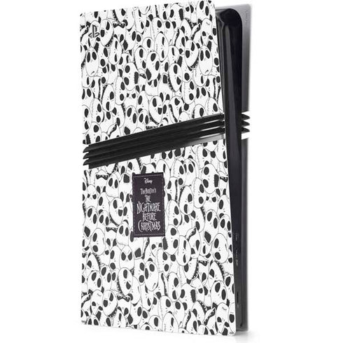 Disney The Nightmare Before Christmas Jack Skellington Pattern PS5 Pro Console Skin