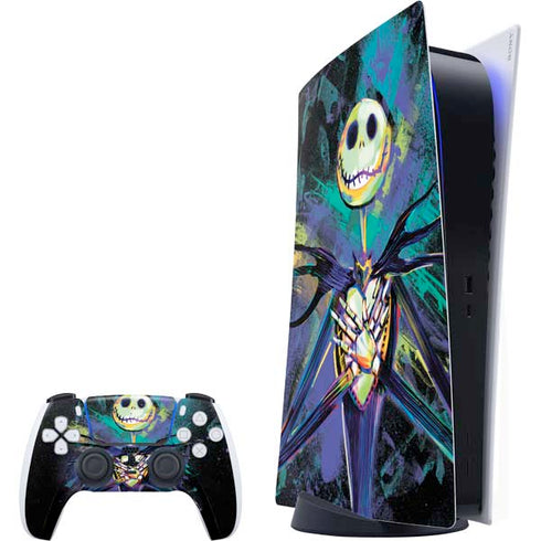 Disney The Nightmare Before Christmas Jack Skellington Art PlayStation PS5 Skins