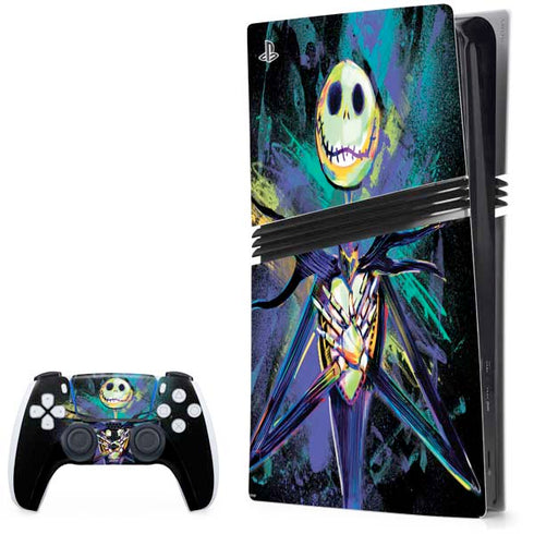 Disney The Nightmare Before Christmas Jack Skellington Art PlayStation PS5 Skins