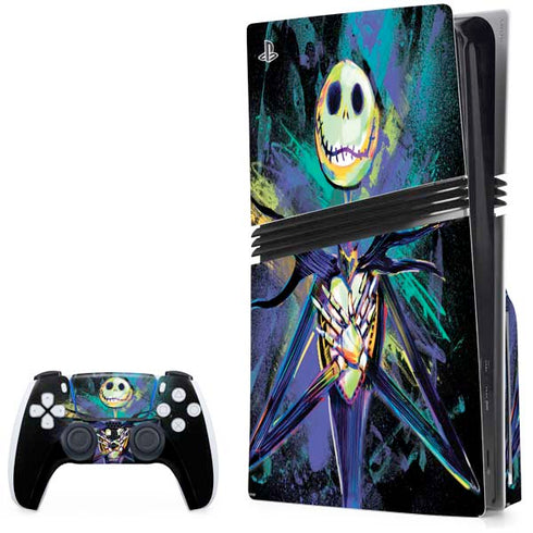 Disney The Nightmare Before Christmas Jack Skellington Art PS5 Pro Disk Bundle Skin