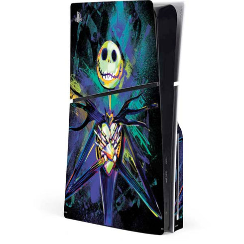 Disney The Nightmare Before Christmas Jack Skellington Art PlayStation PS5 Skins