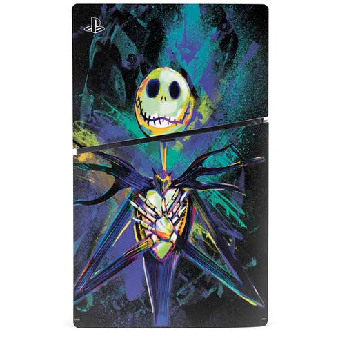 Disney The Nightmare Before Christmas Jack Skellington Art PS5 Slim Digital Edition Console Skin