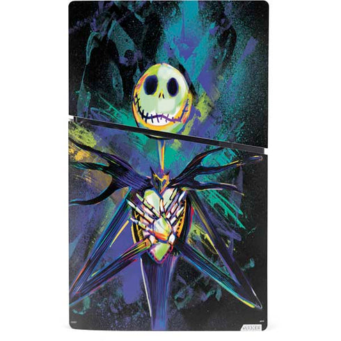 Disney The Nightmare Before Christmas Jack Skellington Art PS5 Slim Digital Edition Console Skin
