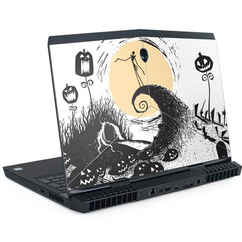 Disney The Nightmare Before Christmas Jack on Spiral Hill Art Dell Alienware Skin