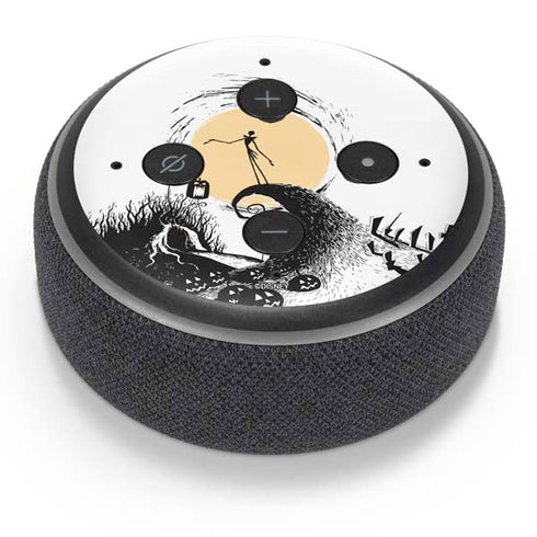 Disney The Nightmare Before Christmas Jack on Spiral Hill Art Amazon Echo Dot Skin