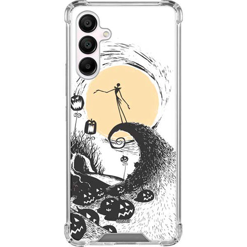 Disney The Nightmare Before Christmas Jack on Spiral Hill Art Galaxy A16 5G Clear Case