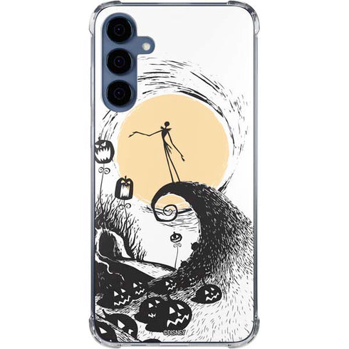 Disney The Nightmare Before Christmas Jack on Spiral Hill Art Galaxy A35 5G Clear Case