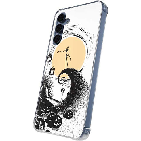 Disney The Nightmare Before Christmas Jack on Spiral Hill Art Galaxy A35 5G Clear Case
