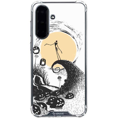 Disney The Nightmare Before Christmas Jack on Spiral Hill Art Galaxy A36 5G Clear Case