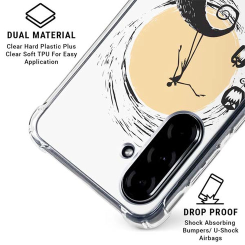 Disney The Nightmare Before Christmas Jack on Spiral Hill Art Galaxy A36 5G Clear Case