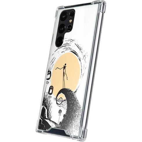 Disney The Nightmare Before Christmas Jack on Spiral Hill Art Galaxy S23 Ultra Clear Case