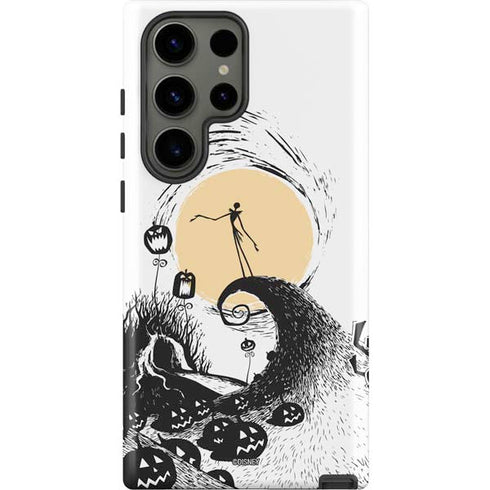 Disney The Nightmare Before Christmas Jack on Spiral Hill Art Galaxy S23 Ultra Pro Case